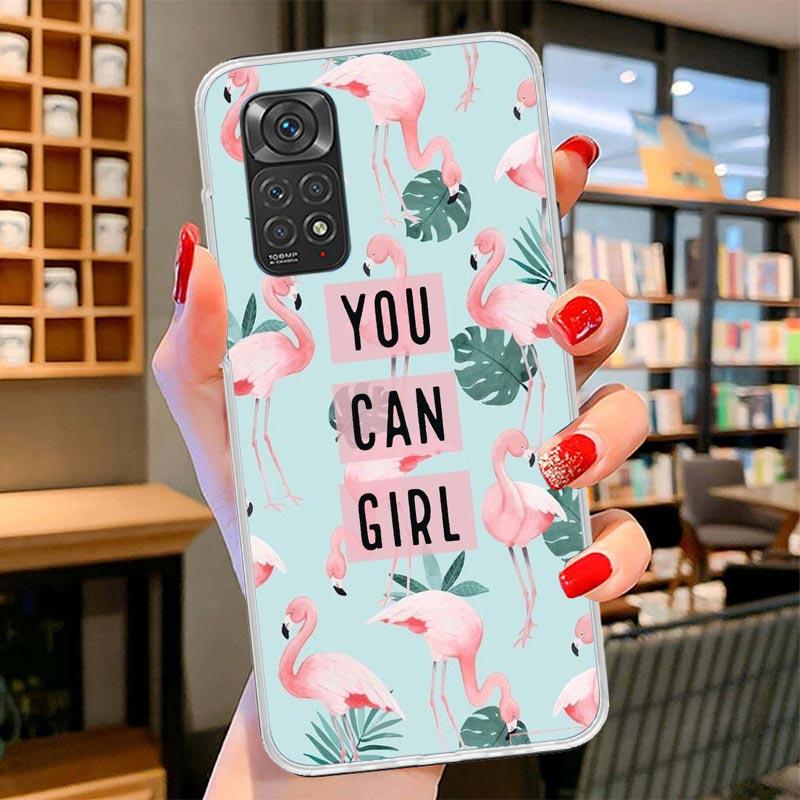 Pink Red Flamingo Cover Phone Case For Xiaomi Redmi Note 15 14 13 12 11 10 Pro Plus 14S 12S 11S 11T 11E 10S Soft Fundas Shell Re