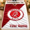 Flannel BlanketBristol City Custom Name Text Personalized Soft Warm Throw Blanket Home Decor Gift