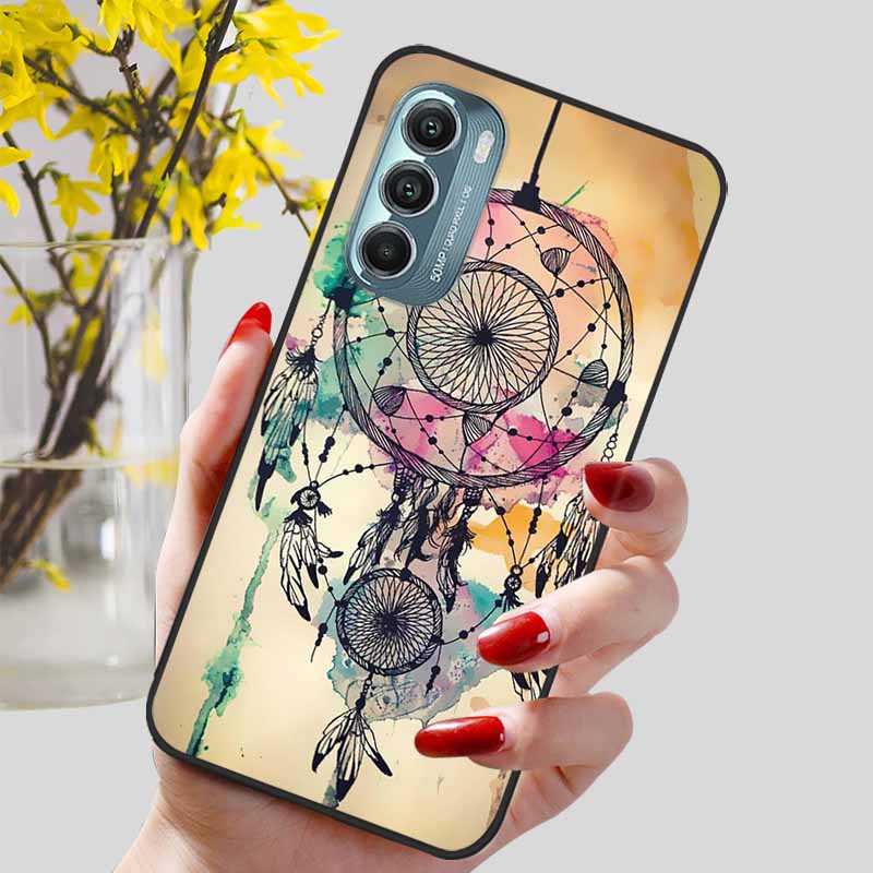 Fashion Lovely Cute Black TPU Silicone Phone Cover for Motorola Moto G Stylus 4G 5G 2022 Protect Soft Bumper Shells Coque Capa