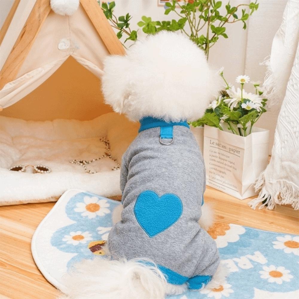 Warm Dog Towing Suit Comfortable Dog Four Legged Clothing Dog Pajamas Autumn Winter