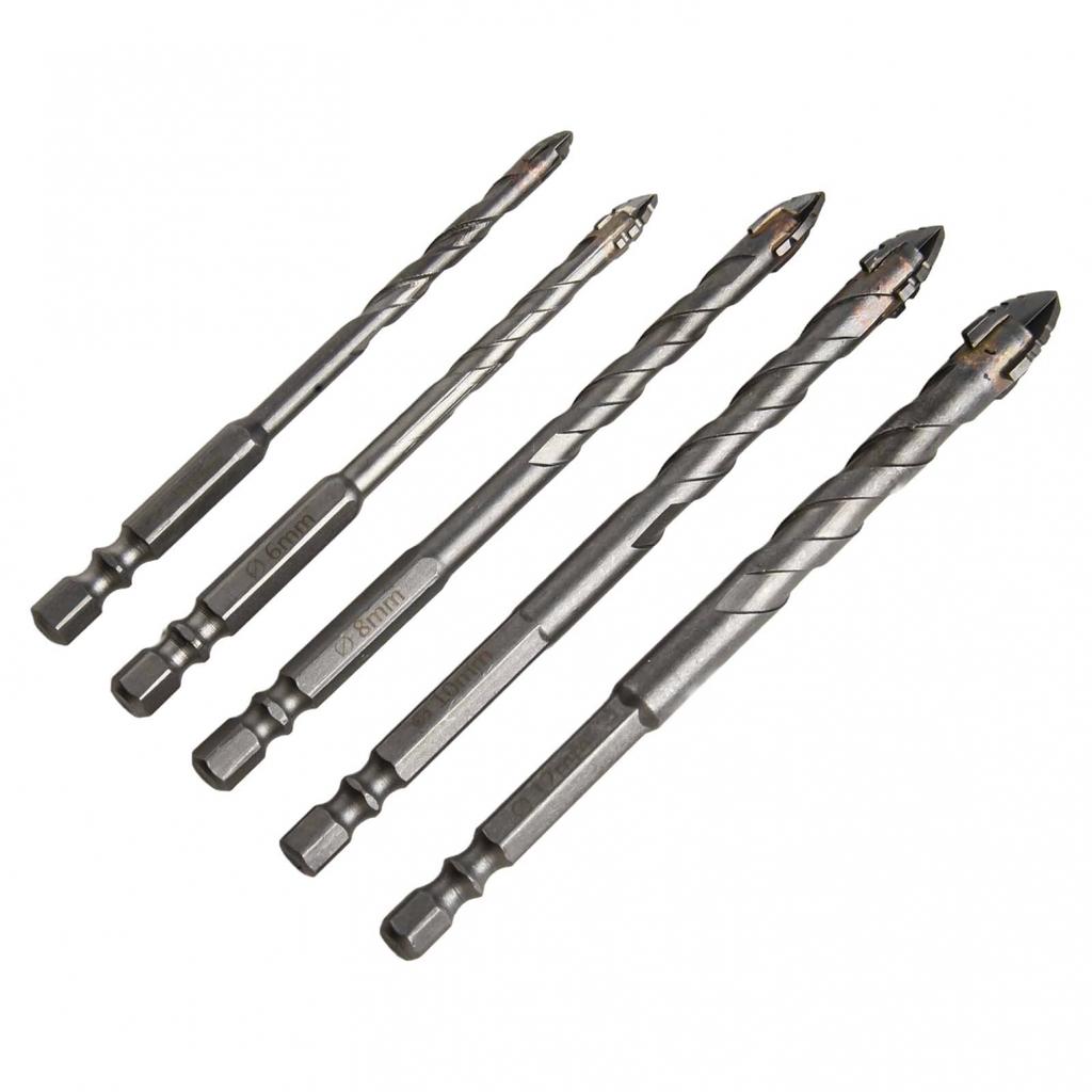 Tungsten Alloy 5pcs Eccentric Drill Bits for Efficient Material Drilling