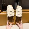 Baotou Slippers Women's Outer Wear Summer New Retro Beach Flat Bottom Woven Sandals Versatile Lazy Muller Shoes