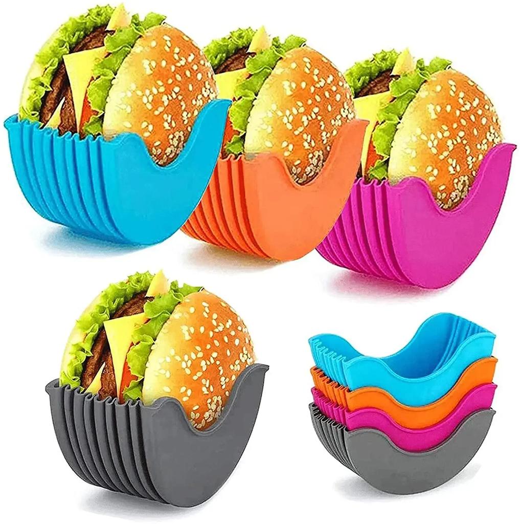 Burger Boxes Barbecue Kitchen Utensils Useful Things Pork Belly Silicone Stand Kitchenware Gadgets Home Kitchens Accessories Bar