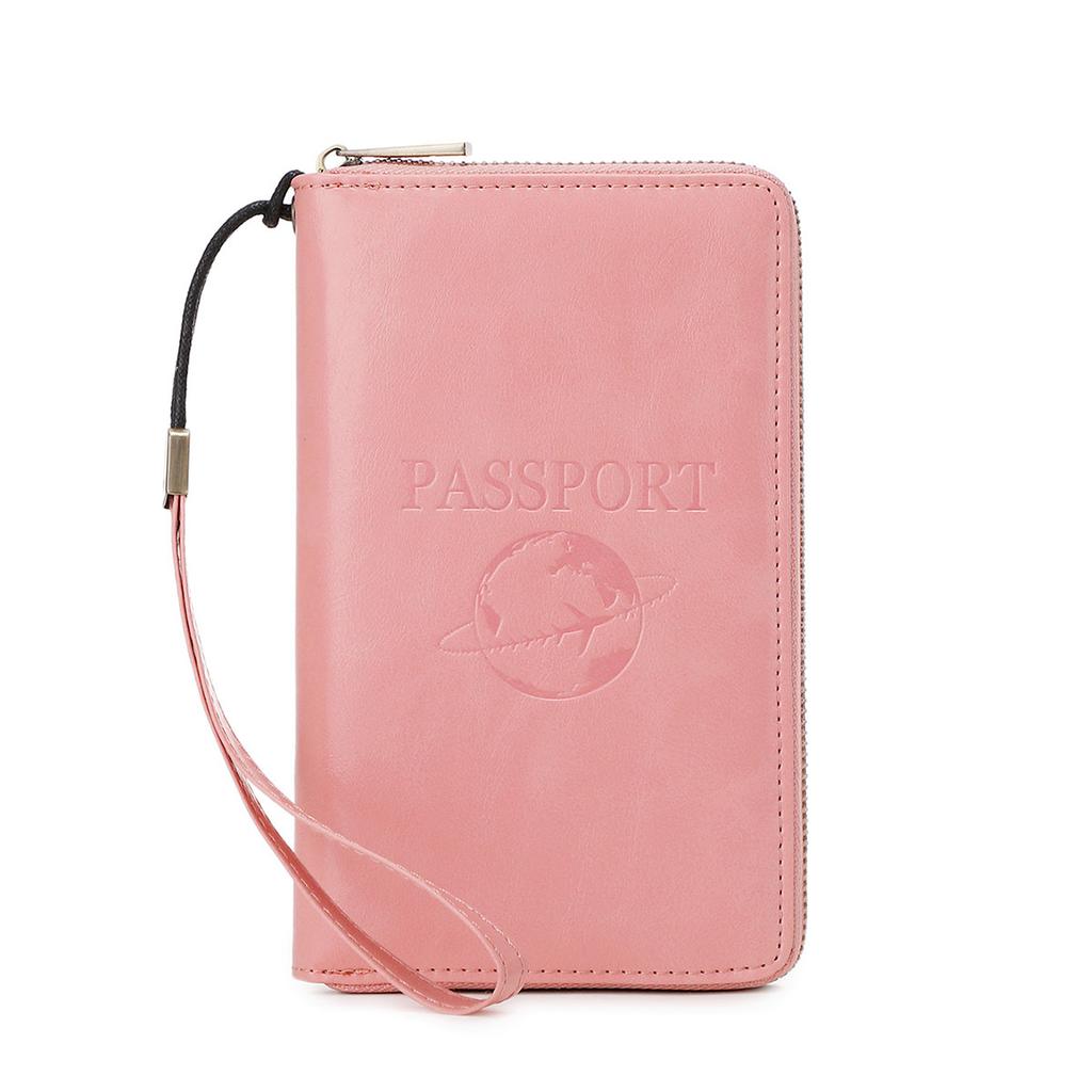 New Long Passport Bag, Multi-function Zipper, Passport Holder, Travel Ticket Storage, ID Bag.