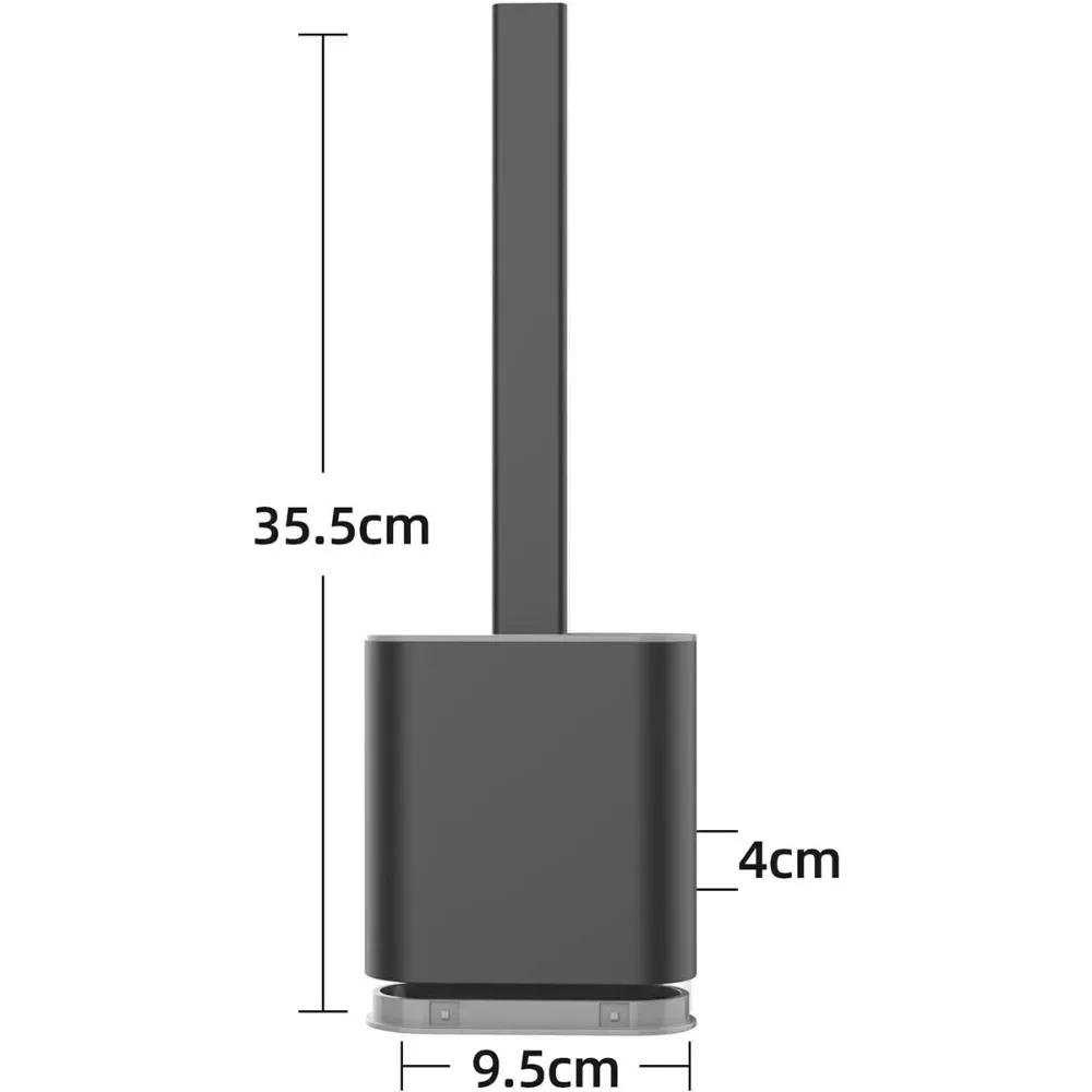 Silicone Toilet Brush Holder Set with Stand Bathroom Cleaning Tool Non Slip Base Brosse Toilette Toilet Brush Home Accessories
