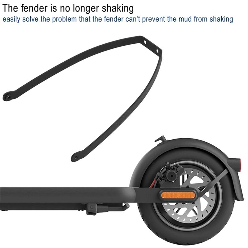 Rear Fender With Taillight Kit For Xiaomi 4 Pro Mi4 Electric Scooter Rear Guard Mudguard Bracket Support Accessories