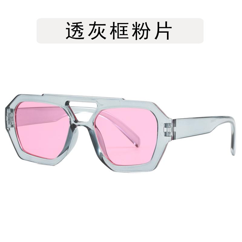 Polygon Shape Women's Sunglasses Double Bridge Anti-glare Sun Glasses for Men Hiking Mountaineering Sun Glass Women