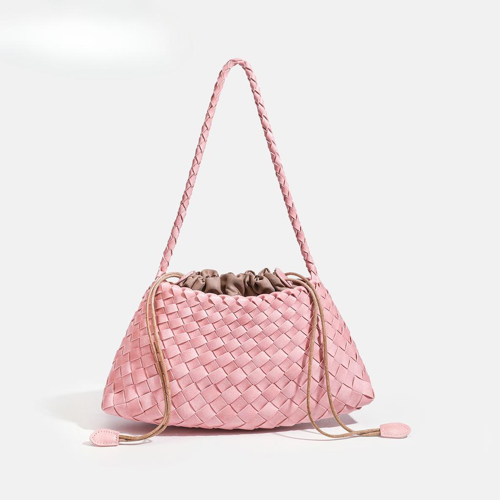 Borsa alla moda tessuta a mano, Cesto per verdura da portare a mano, Borsa a tracolla, Borsa quadrata piccola unica e di tendenza