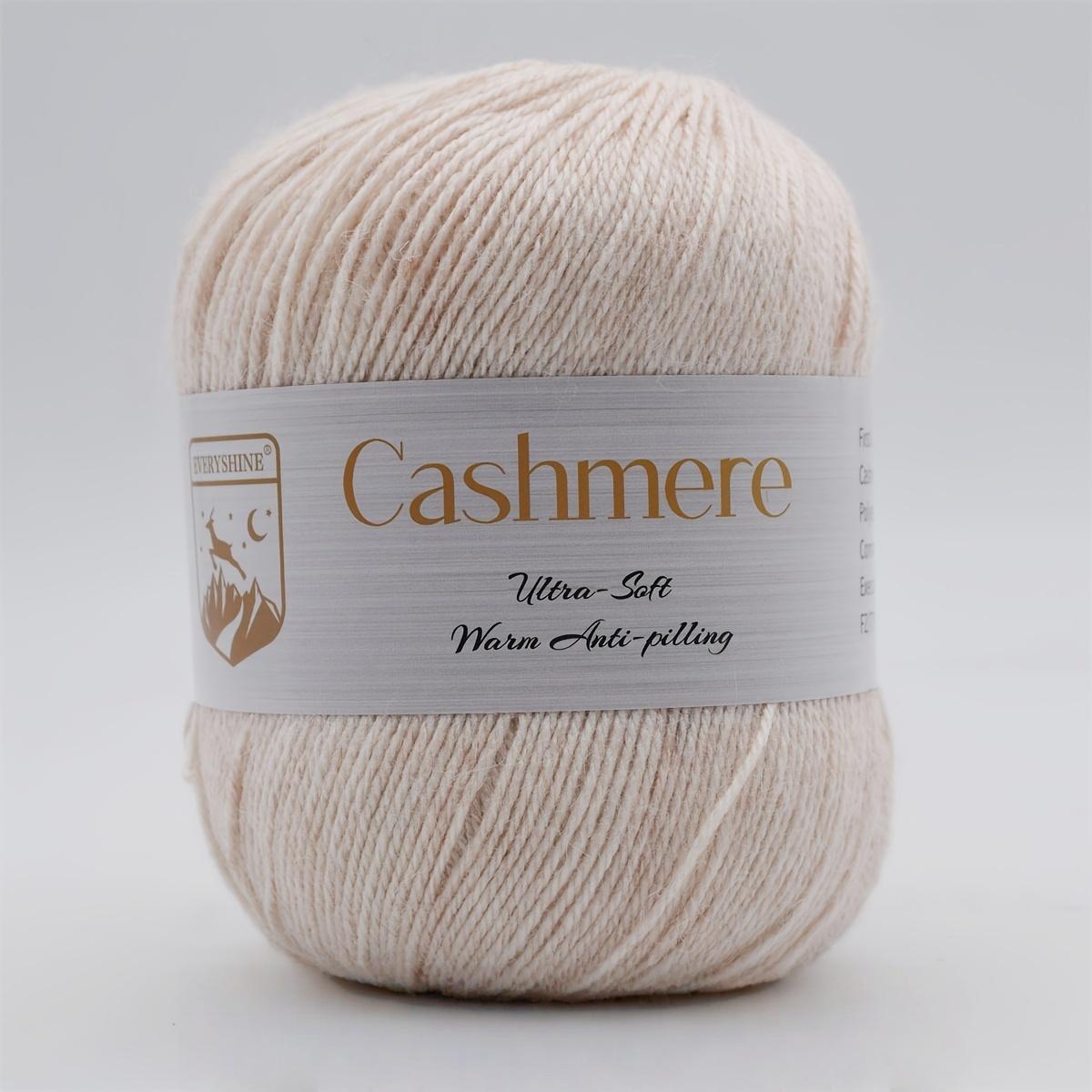 

6 мотков премиальной кашемировой пряжи – 50 г/моток 320 м Мягкая пряжа для вязания и крючком для рукоделия, связанного вручную – Роскошное теплое волокно для шарфов, шапок, свитеров