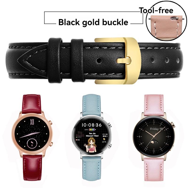 

Cowhide Strap 12mm 14mm 15mm 16mm 18mm 20mm Quick Release Replace Wrist Strap Men Women Watch Accessories 20mm-width