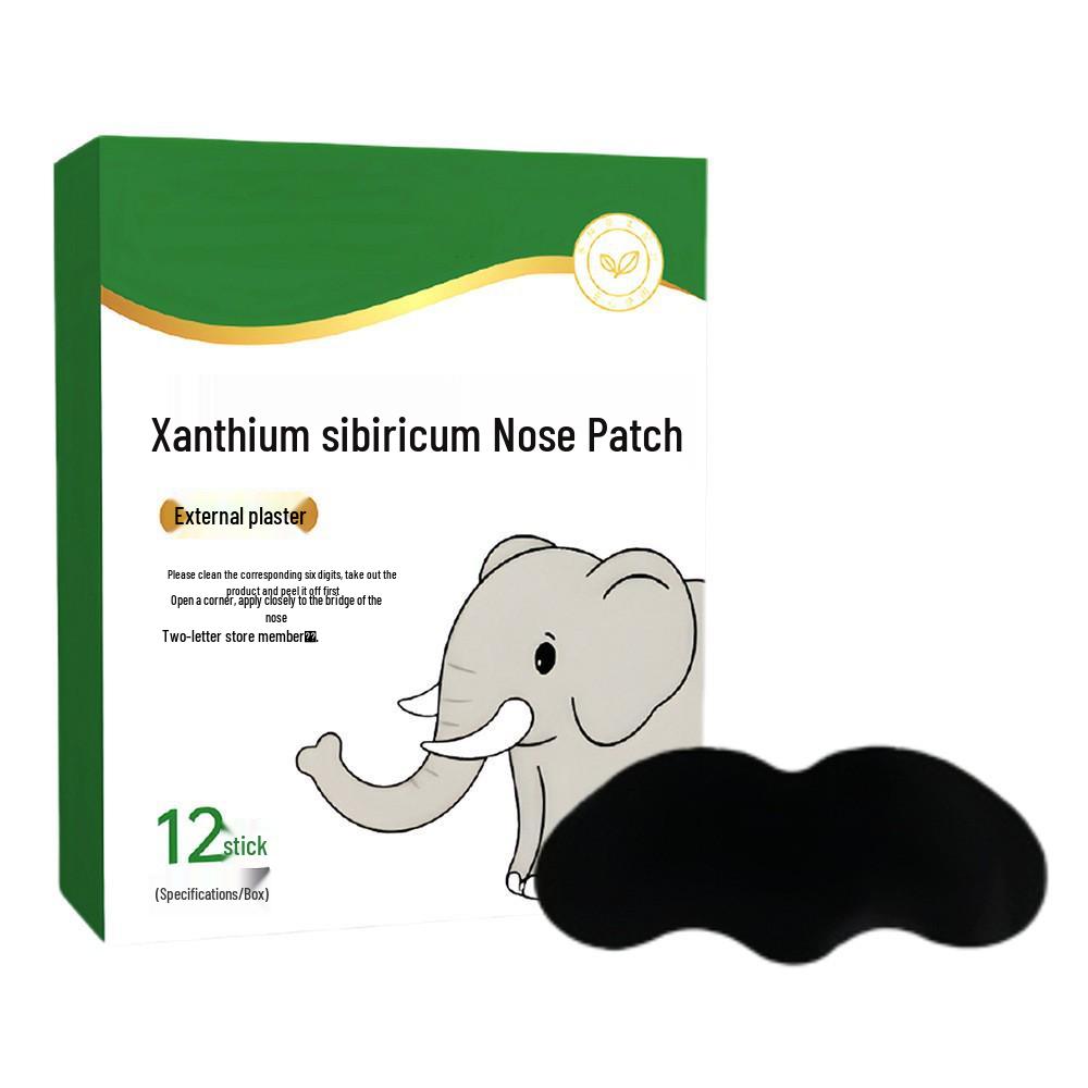 Herbal Nasal Congestion Relief Patch - Xanthium Fruit Formula for Clear Nasal Passages, Sneezing Relief, and Home Use. Xanthium Fruit Nasal Patch (12 patches)