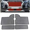 Stainless Steel Grille Insect Screening Mesh For Hyundai Palisade 2021-2022 black Front Grille Net Cover Accessories