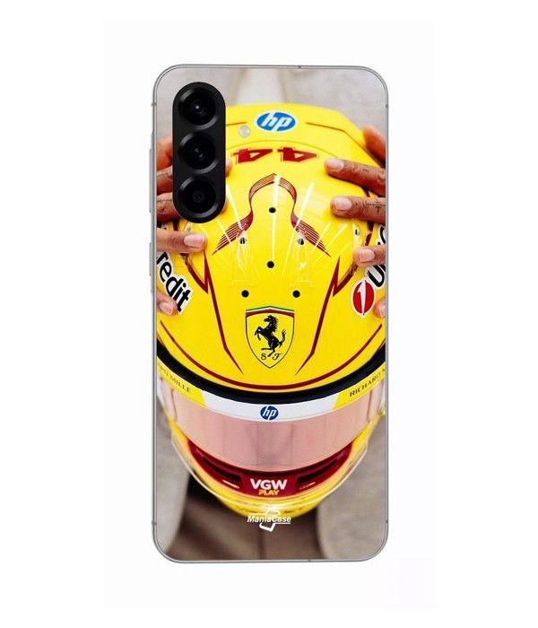 Cover - Ferrari - Hamilton 44 - Silicone - Morbida - Compatibile Samsung Galaxy A56 nero