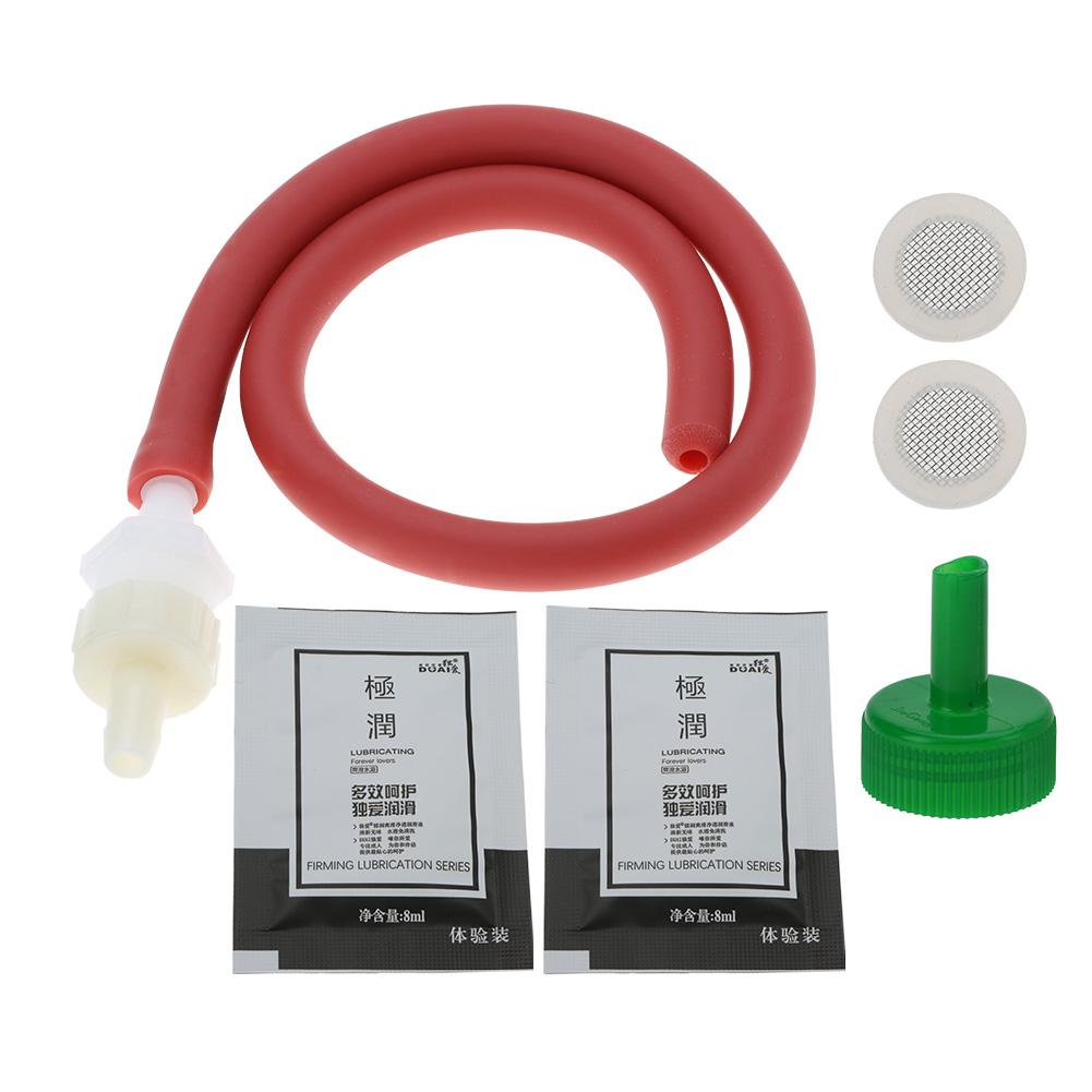 Household Soft Silicone Anal Cleaner Enema Tubing Vaginal Cleaning Kit