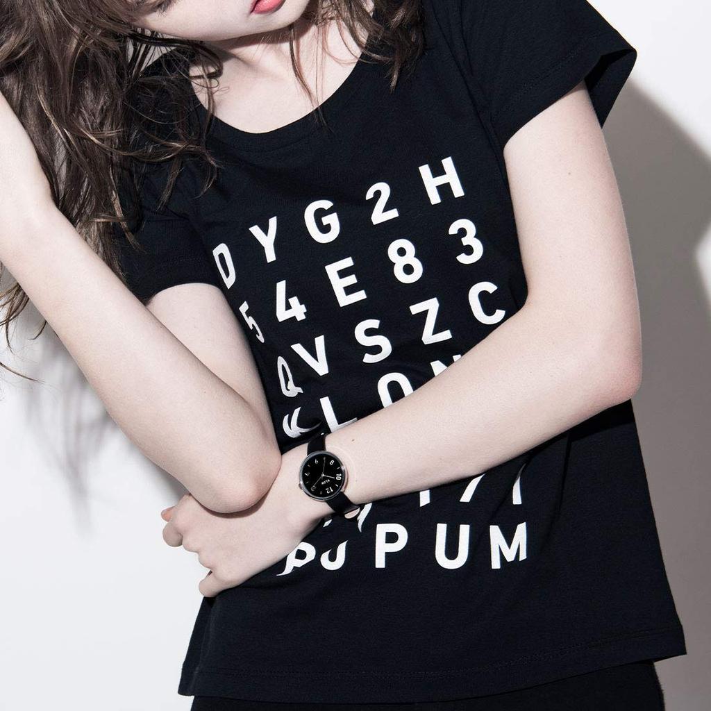 Zegarek na rękę Czarny Popularna Marka Wodoodporny Skóra Czarny Prezent KLON PASS TIME DARING EVEN 33mm Męski Damski [CZARNA POWIERZCHNIA]