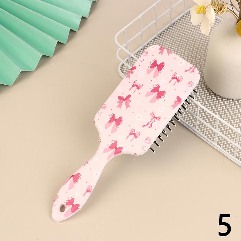 

Расческа с воздушной подушкой для массажа головы и вишневого цвета для девочек, специальная гладкая пушистая расческа для укладки волос с воздушной подушкой