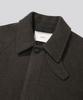 KIIMUIR [Drape Wool] Cashmere Blend Semi-Overfit Balmacaan Coat_Brown