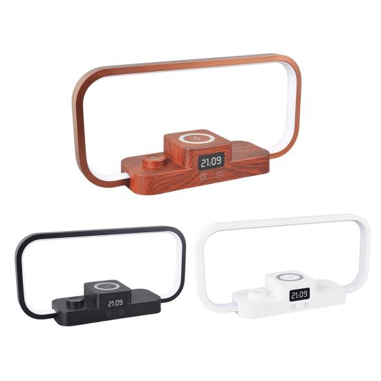 3-In-1 Bedside Lamp with Wireless Charger Nightstand Lamp USB Charging Desk Light for Nightstand Bedroom