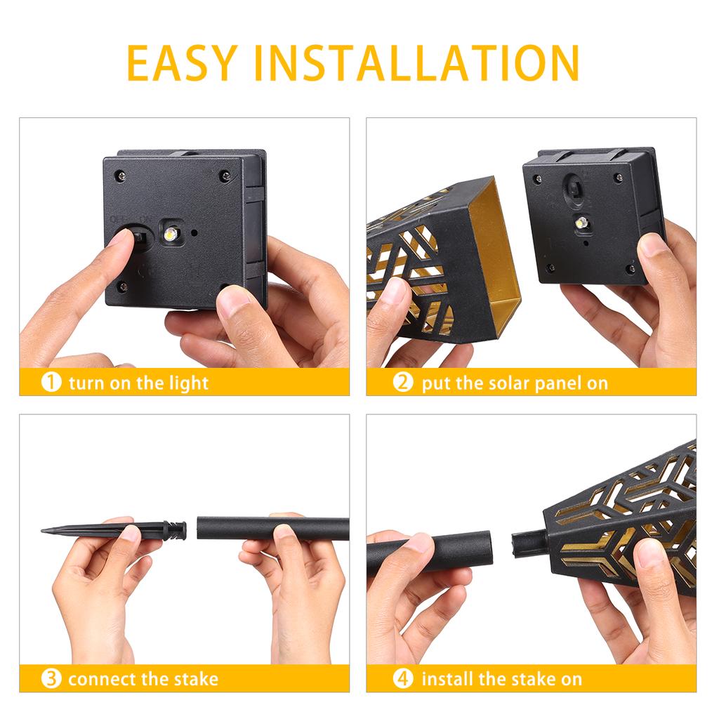 Tomshine Solar Powered Garden Lights LEDs Lawn Lamp Lighting Sensor Decorative Landscape Light Outdoor IP44 Waterproof