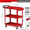 Three-Layer Mobile Tool Cart with Storage Shelves