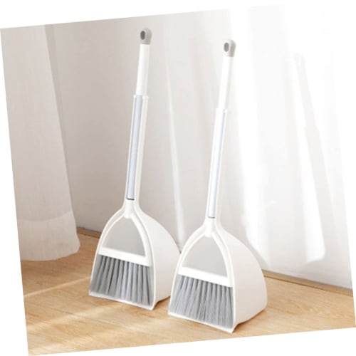 BRIGHTFUFU Kids' Broom and Dustpan Set, Plastic Cleaning Toy for Toddlers, Pretend Play, Household Cleaning Tools for Kids, 1 Set