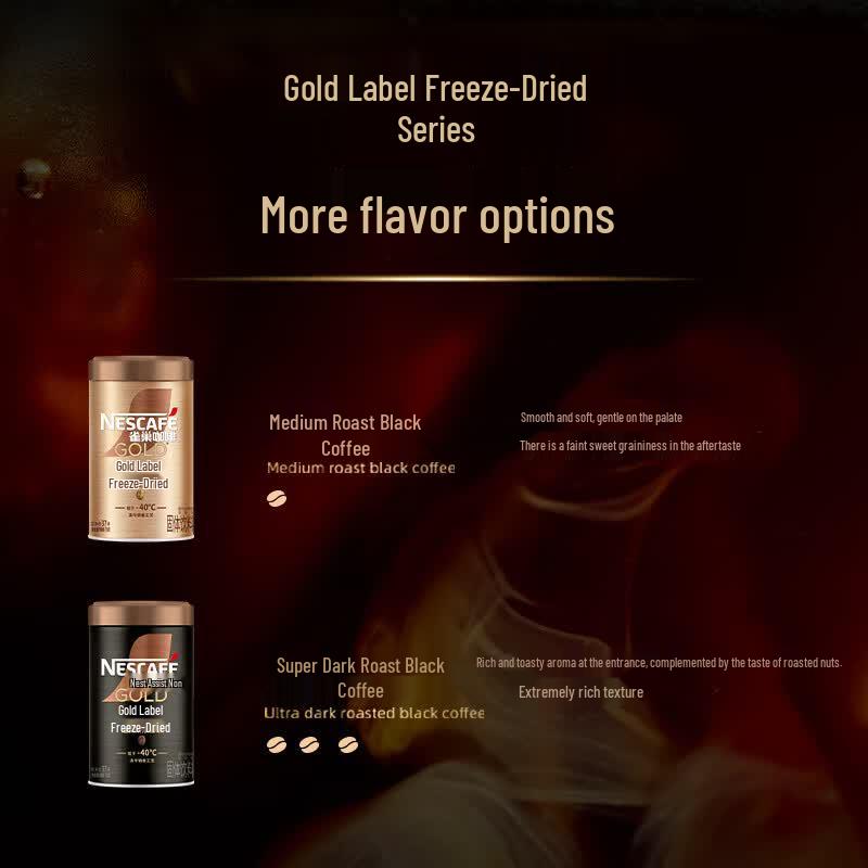 Nestle Gold Standard Freeze-Dried Instant Coffee Collection