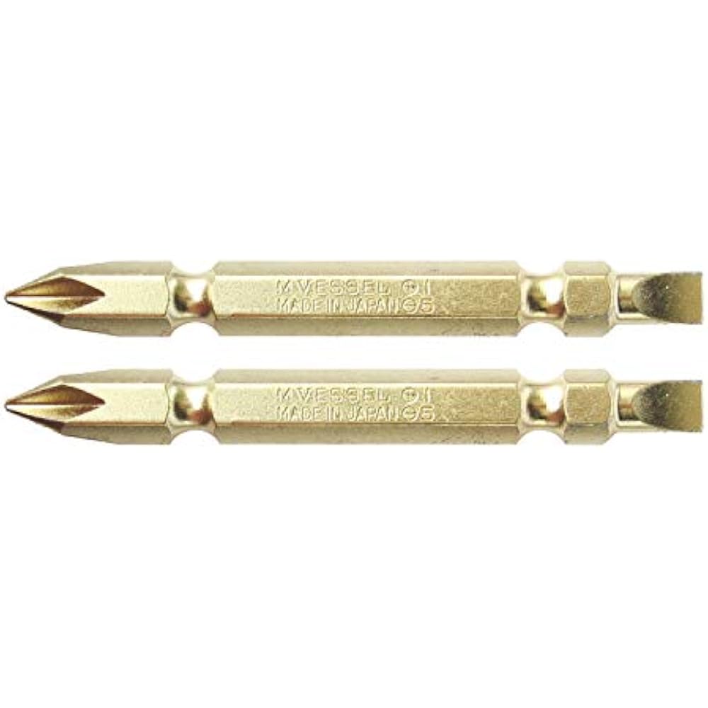 VESSEL (VESSEL) gold double ended bits +1/-5 x 65 2 pieces GM142565