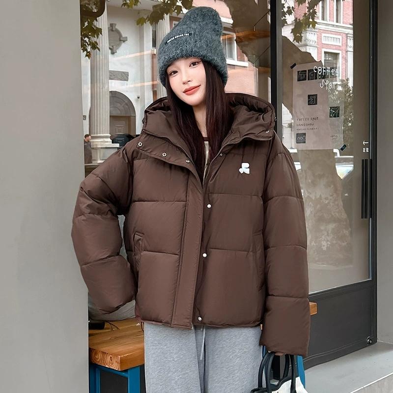 Loose Hooded Bread Jacket Women Parkas 2025 New Thicke Warm Down Cotton Padded Short Jacket Female Outerwear Winter Coat