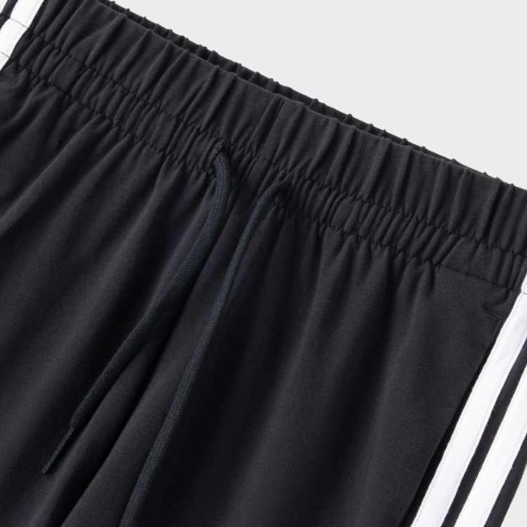 Adidas Snøring Høyt Liv Sports Casual Shorts Dame Shorts Svart Hvit JY8574