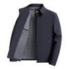 Spring and autumn new lapel jacket milk silk thin high-end business casual jacket men's top