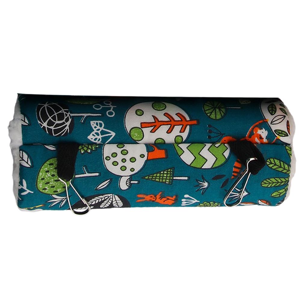 Kreslený potisk Teplý tunel pro křečka Zajistěte křečkovi Papouškům Fretce Pohodlí v chladném počasí a Poskytněte útulné útočiště