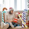 Home Party Balloons Christmas Candy Cane Crutch Balloons Santa Claus Walking Stick Inflatable Toys