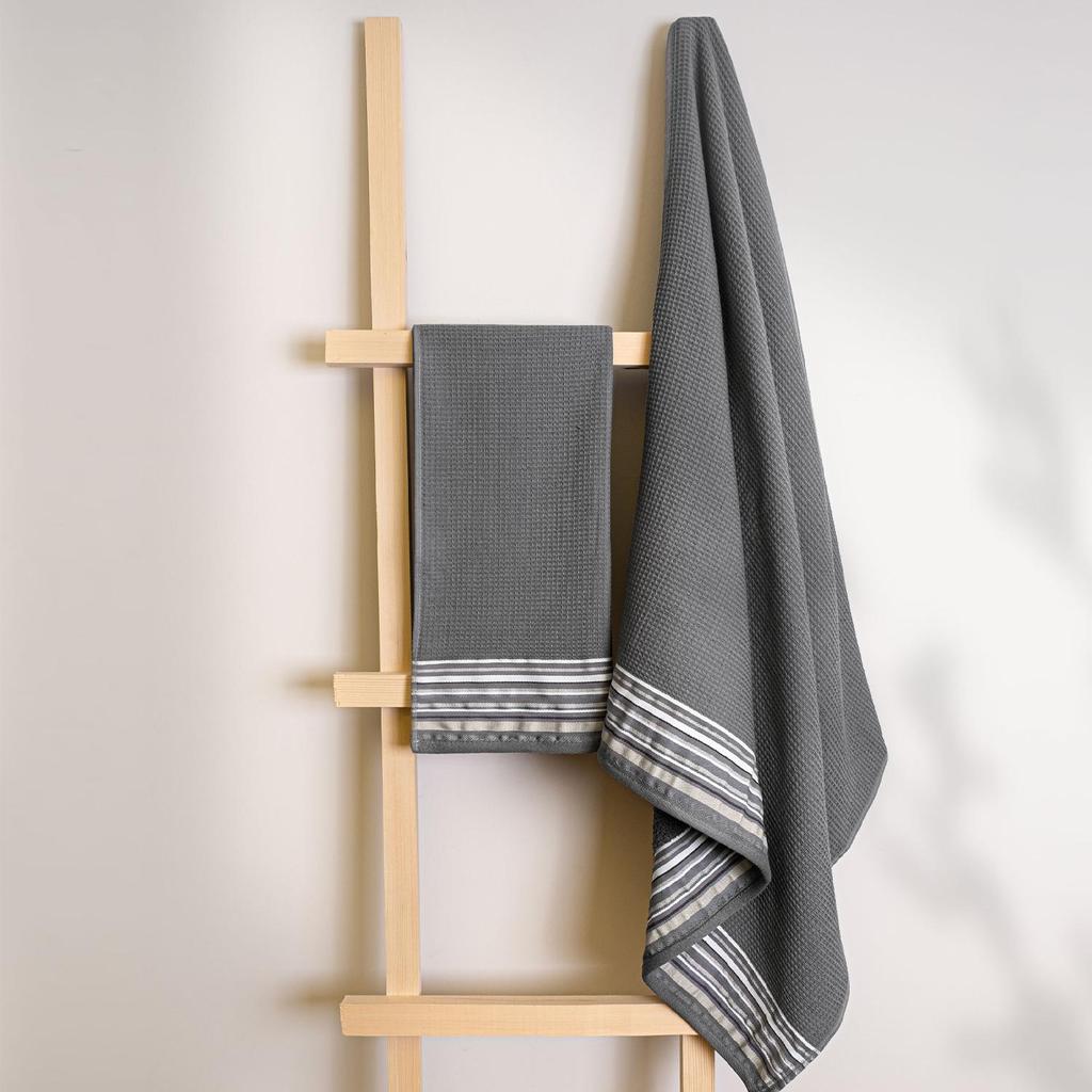 Limira 2 Pieces Gray Towel Set 50x90-70x140 / 50x90-90x150, 100% Cotton, Bath Towel, Hand Towel, Gift for Home, Special Gift for House