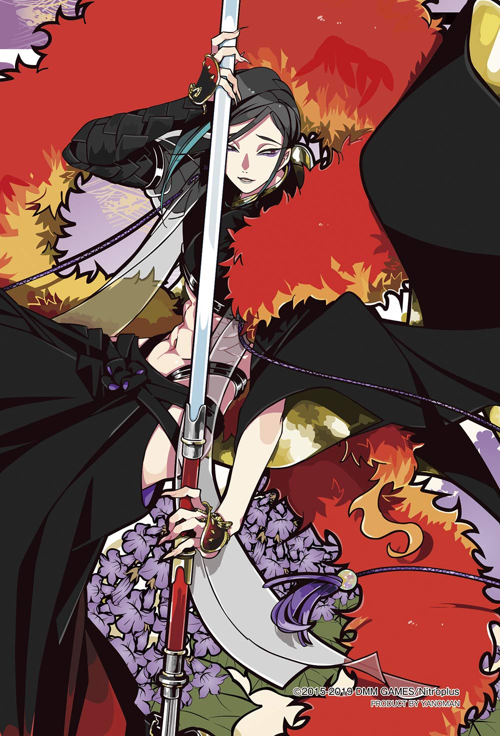 

70 Piece Jigsaw Puzzle Touken Ranbu Shizukata Naginata Art -ONLINE- (Paulownia) [Prism Petit] (10x14.7cm)