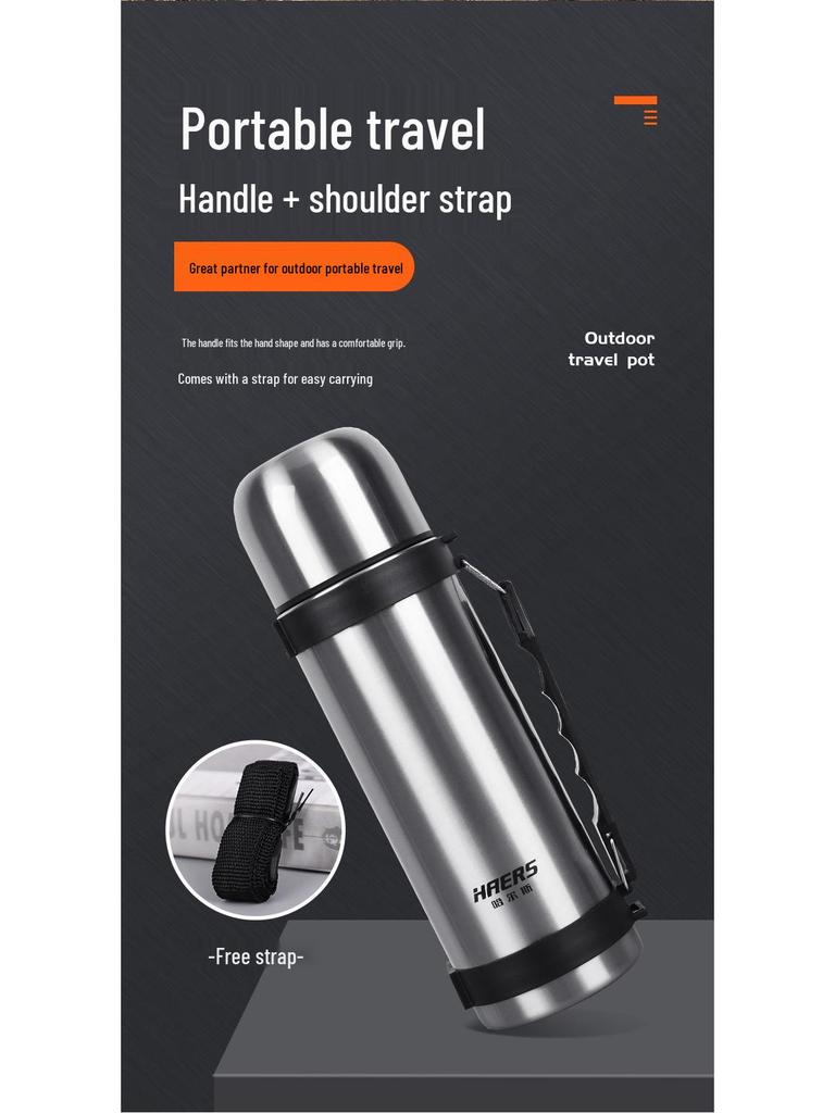 Haers Outdoor 1200ml Edelstahl Isolierter Reisekessel & Becher
