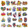 50 Street Graffiti Series Stickers, Funny Suitcase Helmet Notebook Personalized Guitar Stickers