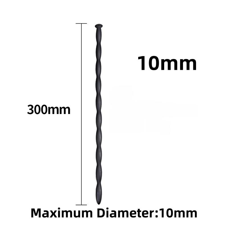 Urethral Dilator Plug Soft Flexible Silicone Wave Texture Male Urethral Stimulation Stick
