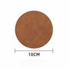 Home Decor Waterproof Faux Leather Cup Coaster Heat Resistant Circular Round Cup Pads Insulation Mat Bar Counter