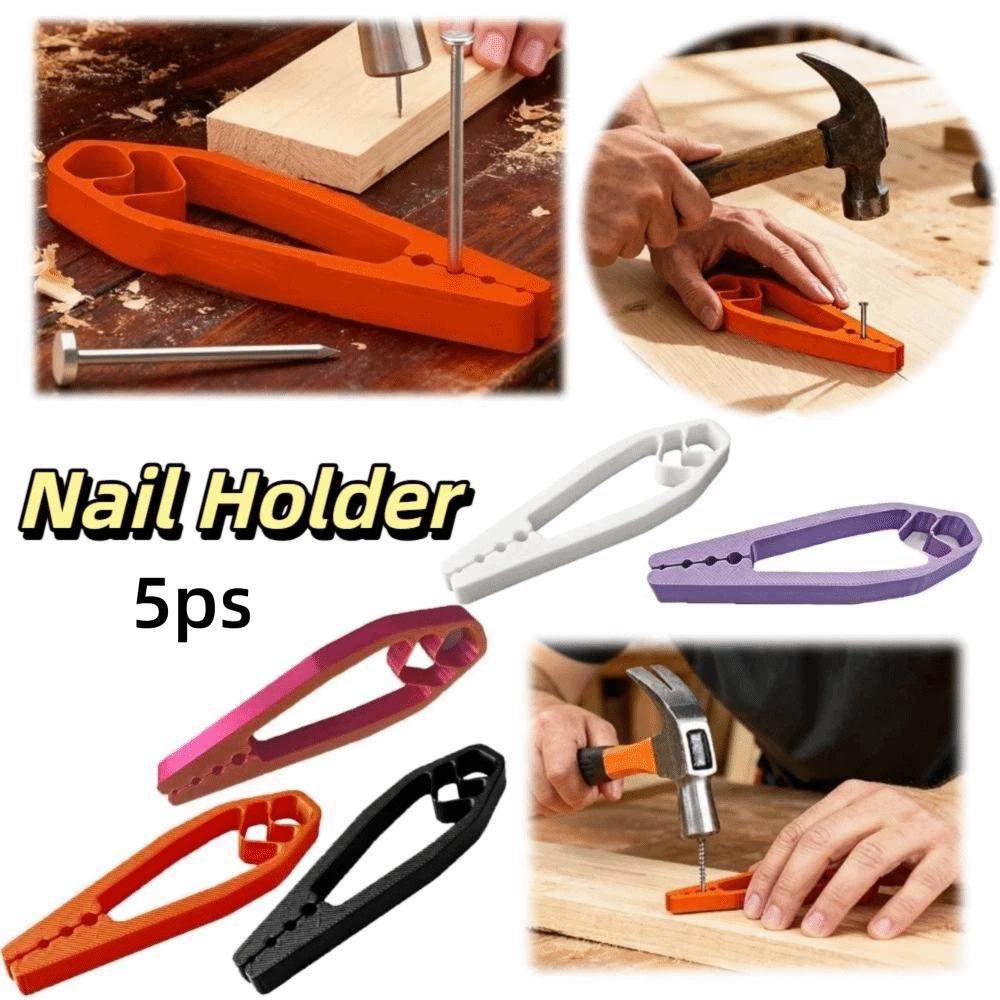 Plastic Material Nail Holder Tool Portable Design Hammer Nail Holder  DIY Projects