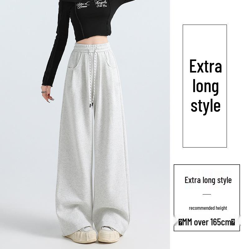 Women's Fleece-Lined Wide-Leg Drawstring Sweatpants - Autumn/Winter 2025 Collection