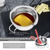 2Pcs Double Boiler Pot Set 480ml Chocolate Melting Pot Stainless Steel Cheese Butter Melting Pots with Silicone Spatula for Home