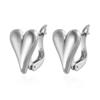 Heart Studs Earrings Creative Ear Accessory Heart Ear Studs Alloy Texture for Teens Youthful Fashion Lovers Present