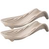 2pcs Creative Silicone Tray Set Kitchen Spatula Soup Spoon Holder Thickened Household Kitchen Utensils with Insulated Spoon Pads