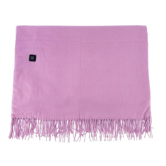 USB Heated Shawl Wrap for Women Portable Wearable Heating Blanket with Tassel Design Intelligent Temperature Control Heating Scarf