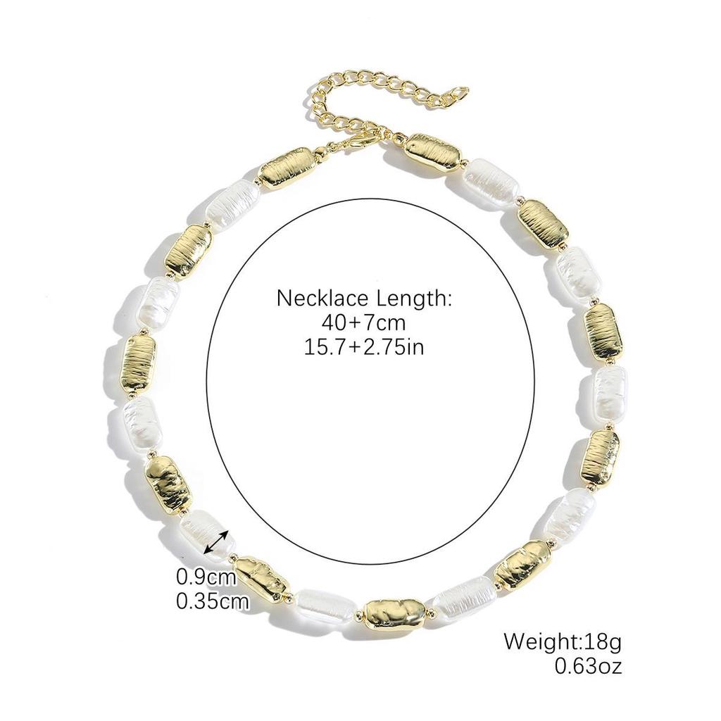 Κολιέ με Μπαρόκ Μαργαριτάρια με Vintage Έμπνευση: Ελαφριά Πολυτέλεια και Ακανόνιστος Σχεδιασμός