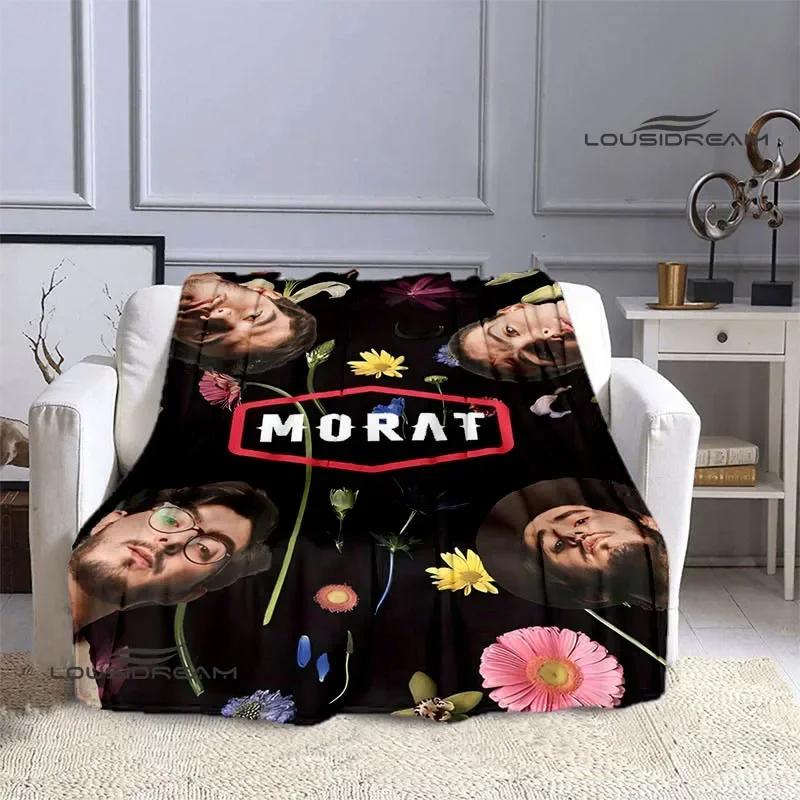 Morat Pop Band Printed Blankets Flange Warm Blanket Soft and Comfortable Blanket Picnic Blankets Bedding Birthday Gift