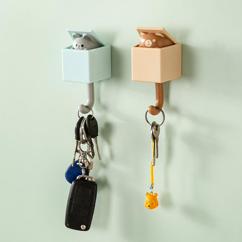 Kreslený háček pro kočky Samolepící kolejnice Věšáky na dveře Háčky na klíče Deštník Čepice na ručník Věšák na kabáty Nástěnný stojan na dekorace pro zvířata
