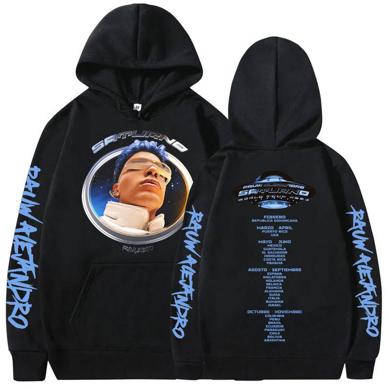 Singer Rauw Alejandro Todo De Ti Album Print Hoodie Man Fashion Vintage Streetwear Men Hip Hop Oversized Sweatshirt Male Hoodies