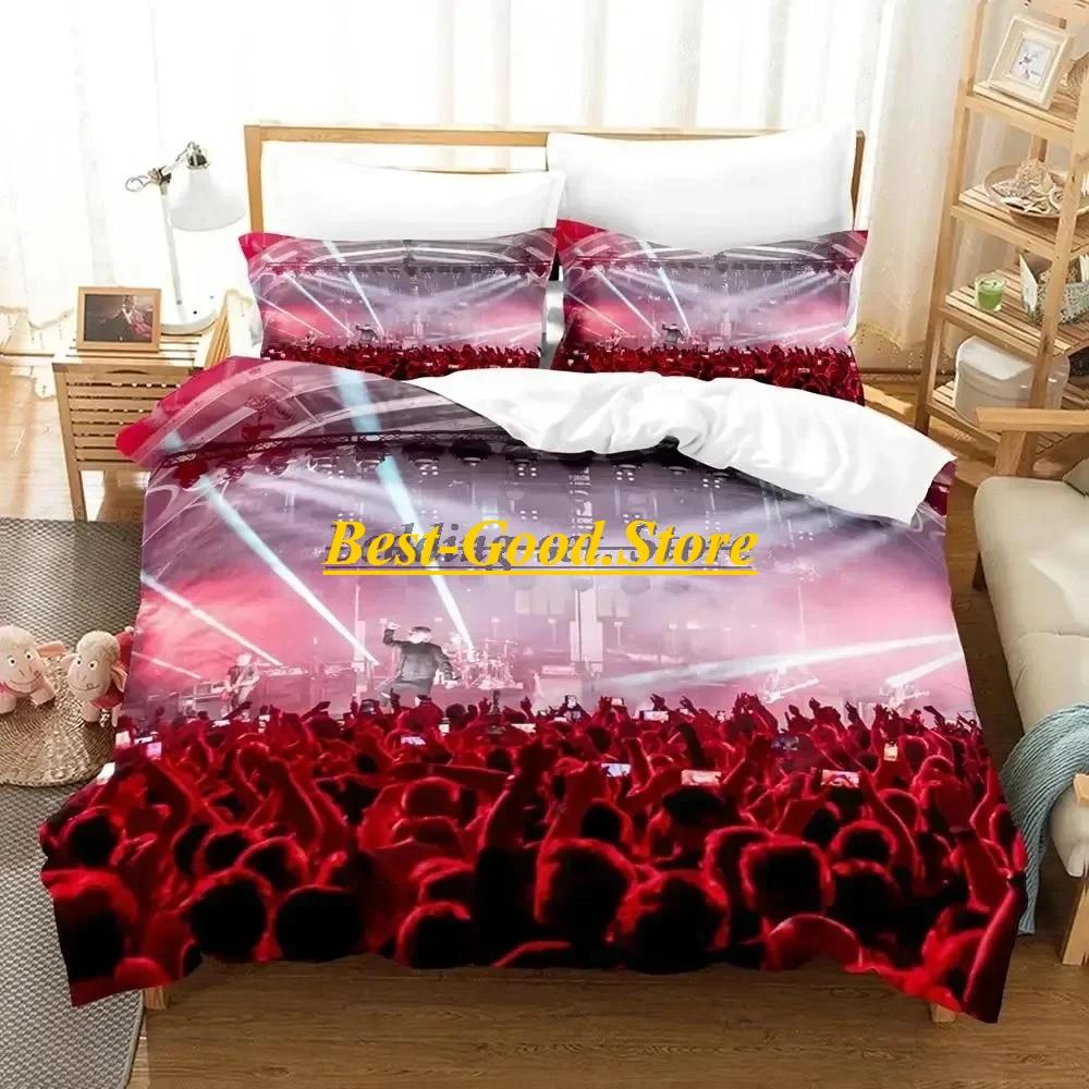 Logo Indochine Rock Bedding Set Duvet Cover Sheet Printed Bed Set Pillowcase Bed Full Queen King Size Comforter Bedroom