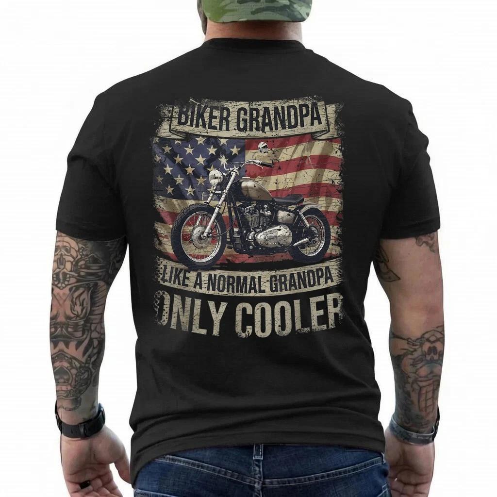 Grandpa Biker - Funny Motorcycle Rider Designs T-Shirt 4XL